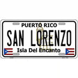 San Lorenzo Puerto Rico Metal Novelty License Plate 12" x 6" (LP)