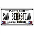 San Sebastian Puerto Rico Metal Novelty License Plate 12" x 6" (LP)