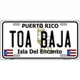 Toa Baja Puerto Rico Metal Novelty License Plate 12" x 6" (LP)