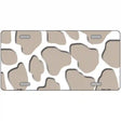 Tan White Giraffe Metal Novelty License Plate 12" x 6" (LP)