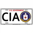 CIA Metal Novelty License Plate 12" x 6" (LP)