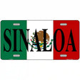 Sinaloa on Mexico Flag Metal Novelty License Plate 12" x 6" (LP)