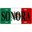 Sonora on Mexico Flag Metal Novelty License Plate 12" x 6" (LP)