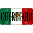 Queretaro on Mexico Flag Metal Novelty License Plate 12" x 6" (LP)