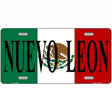 Nuevo Leon on Mexico Flag Metal Novelty License Plate 12" x 6" (LP)