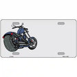 Motorcycle Offset Metal Novelty License Plate 12" x 6" (LP)