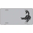 Scorpion Offset Metal Novelty License Plate 12" x 6" (LP)