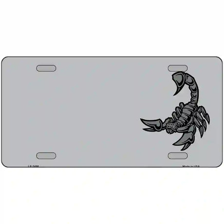 Scorpion Offset Metal Novelty License Plate 12" x 6" (LP)