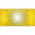 Yellow White Fade Scratched License Plate Metal Novelty 12" x 6" (LP)