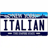 Italian New York Novelty Metal License Plate 12" x 6" (LP)