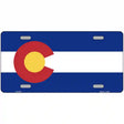 Colorado State Flag Metal Novelty License Plate 12" x 6" (LP)