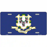 Connecticut State Flag Metal Novelty License Plate 12" x 6" (LP)