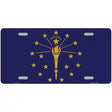 Indiana State Flag Metal Novelty License Plate 12" x 6" (LP)