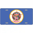 Minnesota State Flag Metal Novelty License Plate 12" x 6" (LP)