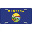 Montana State Flag Metal Novelty License Plate 12" x 6" (LP)