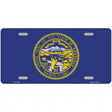 Nebraska State Flag Metal Novelty License Plate 12" x 6" (LP)