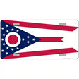 Ohio State Flag Metal Novelty License Plate 12" x 6" (LP)