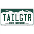 Tailgtr Colorado Novelty Metal License Plate 12" x 6" (LP)