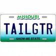 Tailgtr Missouri Novelty Metal License Plate 12" x 6" (LP)