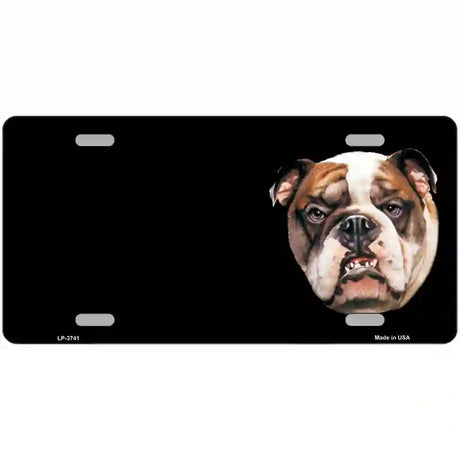 Bull Dog Offset Metal Novelty License Plate 12" x 6" (LP)