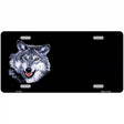 Wolf Offset Metal Novelty License Plate 12" x 6" (LP)