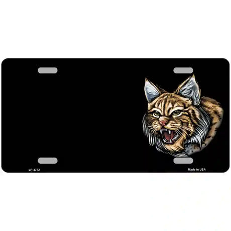 Bobcat Offset Metal Novelty License Plate 12" x 6" (LP)