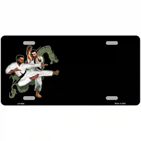 Karate Offset Metal Novelty License Plate 12" x 6" (LP)