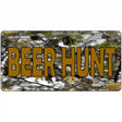 Beer Hunt Metal Novelty License Plate 12" x 6" (LP)