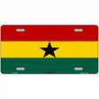 Ghana Flag Metal Novelty License Plate 12" x 6" (LP)