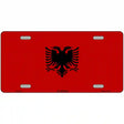 Albania Flag Metal Novelty License Plate 12" x 6" (LP)