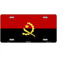 Angola Flag Metal Novelty License Plate 12" x 6" (LP)