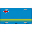 Aruba Flag Metal Novelty License Plate 12" x 6" (LP)