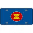 Asean Flag Metal Novelty License Plate 12" x 6" (LP)