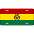 Bolivia Flag Metal Novelty License Plate 12" x 6" (LP)