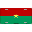 Burkina Faso Flag Metal Novelty License Plate 12" x 6" (LP)