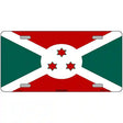 Burundi Flag Metal Novelty License Plate 12" x 6" (LP)