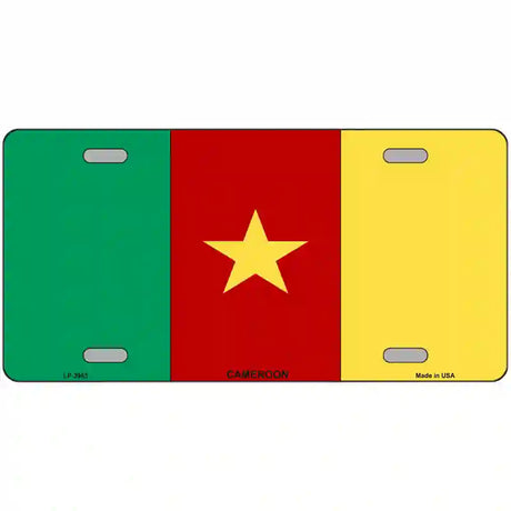 Cameroon Flag Metal Novelty License Plate 12" x 6" (LP)