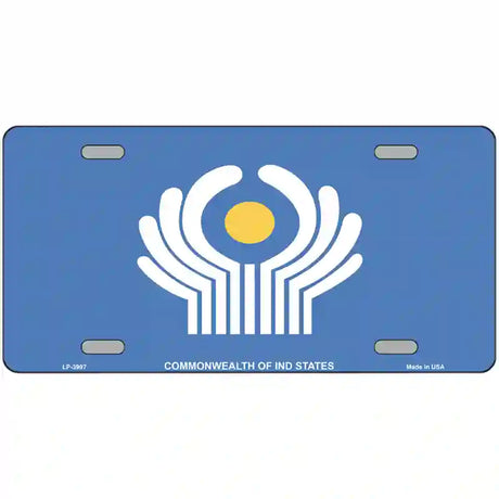 Commonwealth Of Ind States Flag Metal Novelty License Plate 12" x 6" (LP)