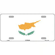 Cyprus Flag Metal Novelty License Plate 12" x 6" (LP)