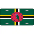 Dominica Flag Metal Novelty License Plate 12" x 6" (LP)