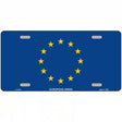 European Union Flag Metal Novelty License Plate 12" x 6" (LP)