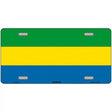 Gabon Flag Metal Novelty License Plate 12" x 6" (LP)