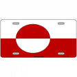 Greenland Flag Metal Novelty License Plate 12" x 6" (LP)