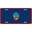 Guam Flag Novelty Metal License Plate Tag 12" x 6" (LP)