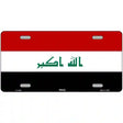 Iraq Flag Metal Novelty License Plate 12" x 6" (LP)