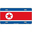 North Korea Flag Metal Novelty License Plate 12" x 6" (LP)