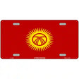 Kyrgyzsyan Flag Metal Novelty License Plate 12" x 6" (LP)