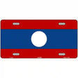 Laos Flag Metal Novelty License Plate 12" x 6" (LP)