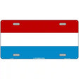 Luxembourg Flag Metal Novelty License Plate 12" x 6" (LP)