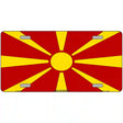 Macedonia Flag Metal Novelty License Plate 12" x 6" (LP)